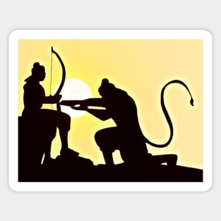 Lord Ram and Lord Hanuman Sticker